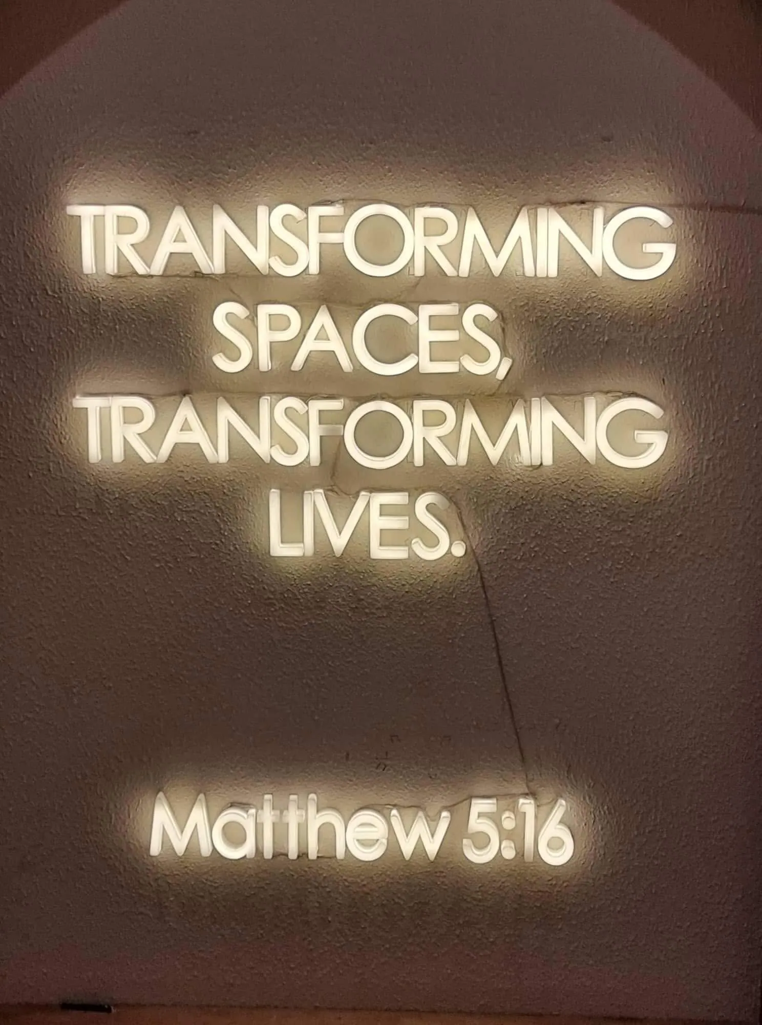 Lighted sign, printed and installed by MCAV