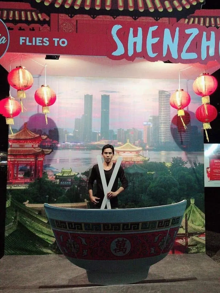 AirAsia standee, printed and installed by MCAV
