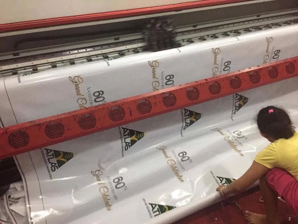 Atlas Fertilizer Corporation tarpaulin, fresh off MCAV's printer