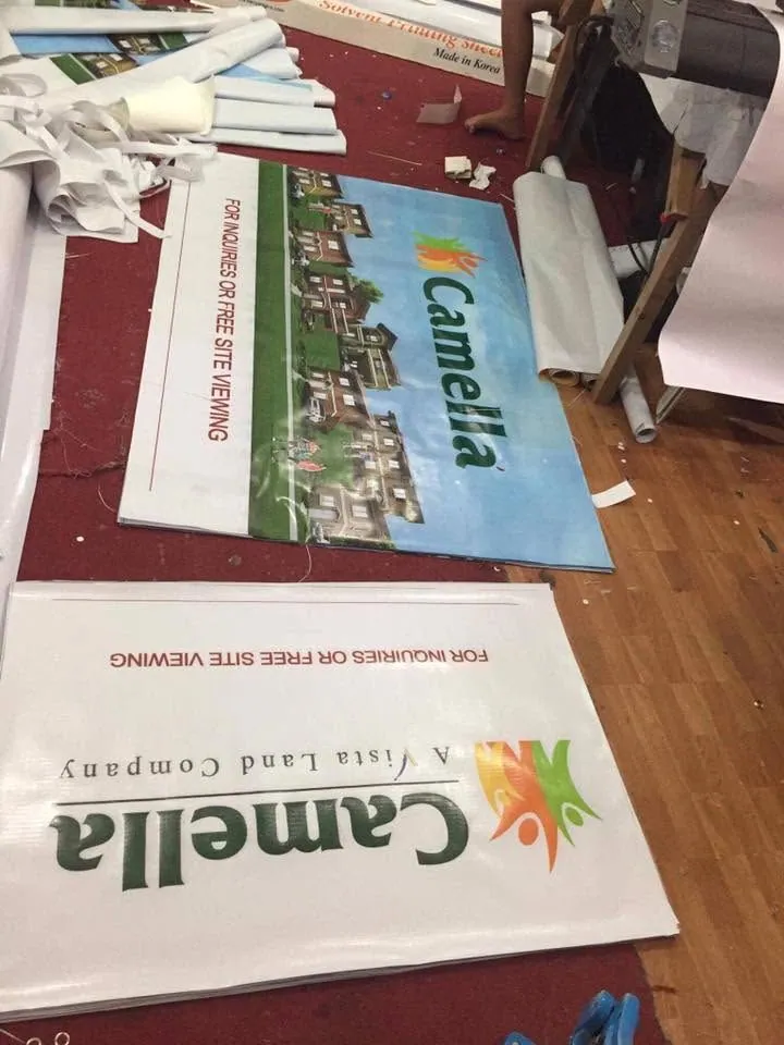 Camella sintra board display, fresh off MCAV's printer