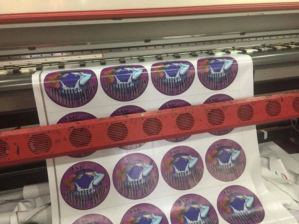 Cebu Guppy Fanatics die-cut stickers, fresh off MCAV's printer