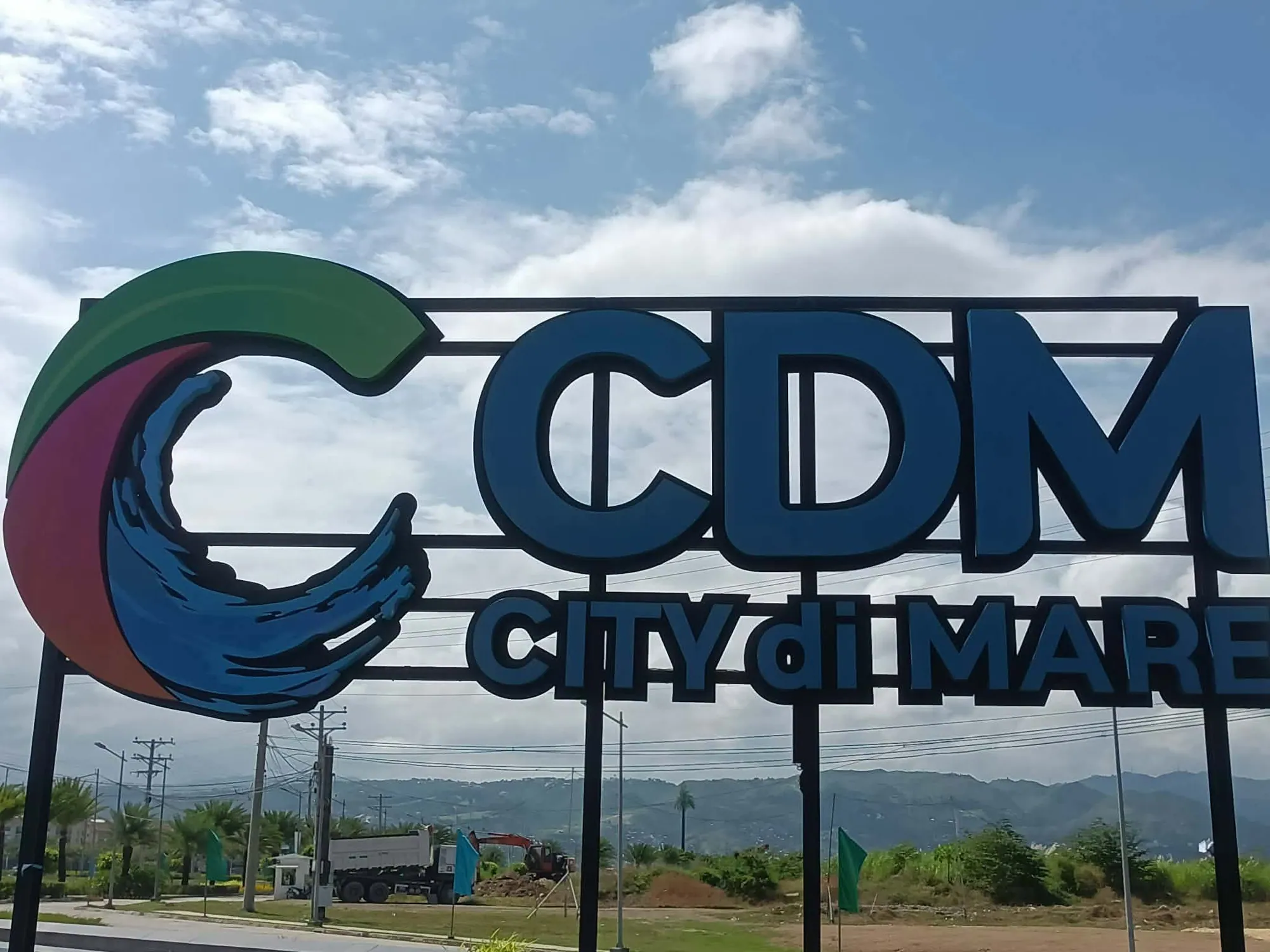 City di Mare sign at City di Mare, Cebu, printed and installed by MCAV