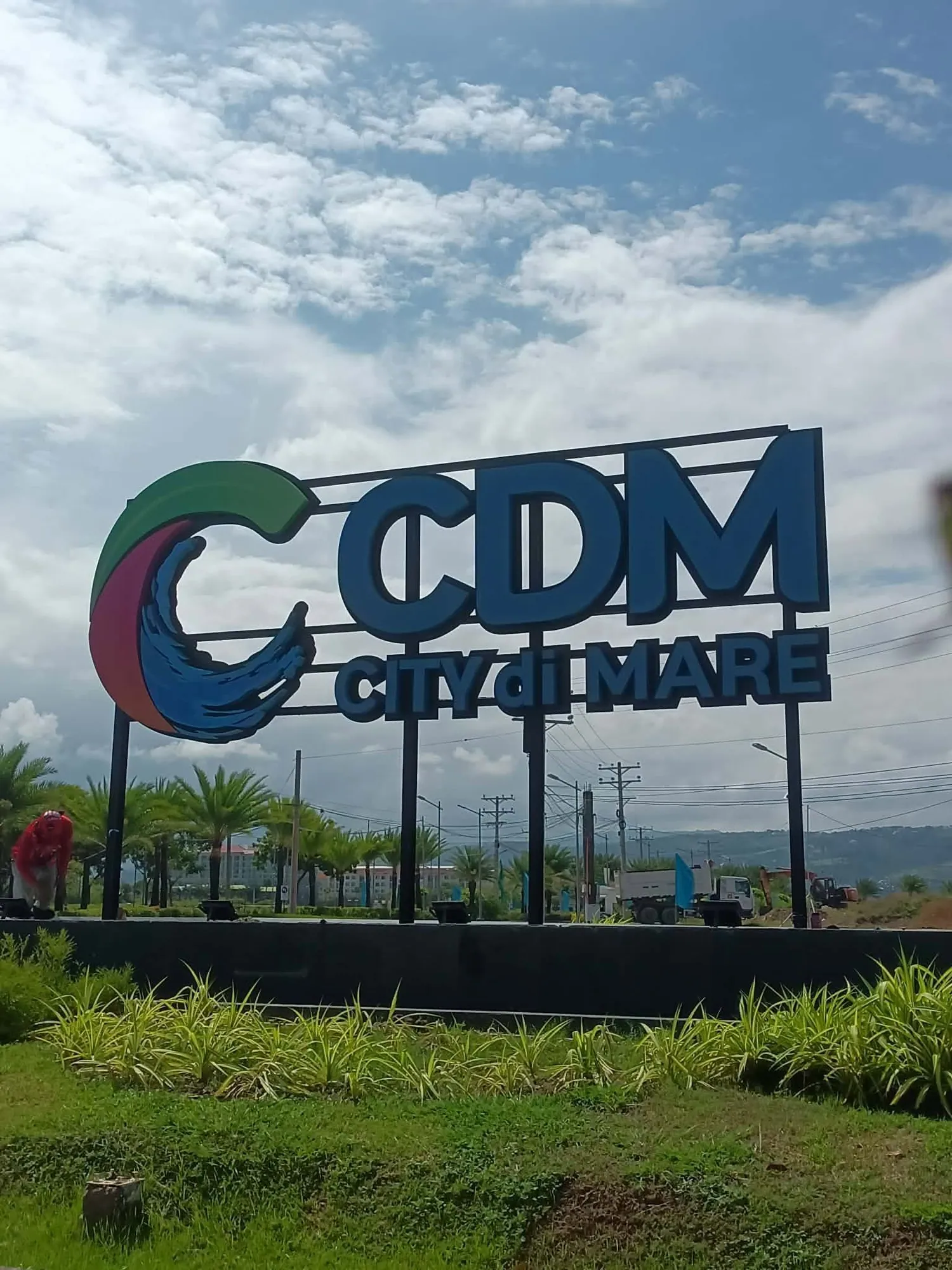 City di Mare sign at City di Mare, Cebu, printed and installed by MCAV