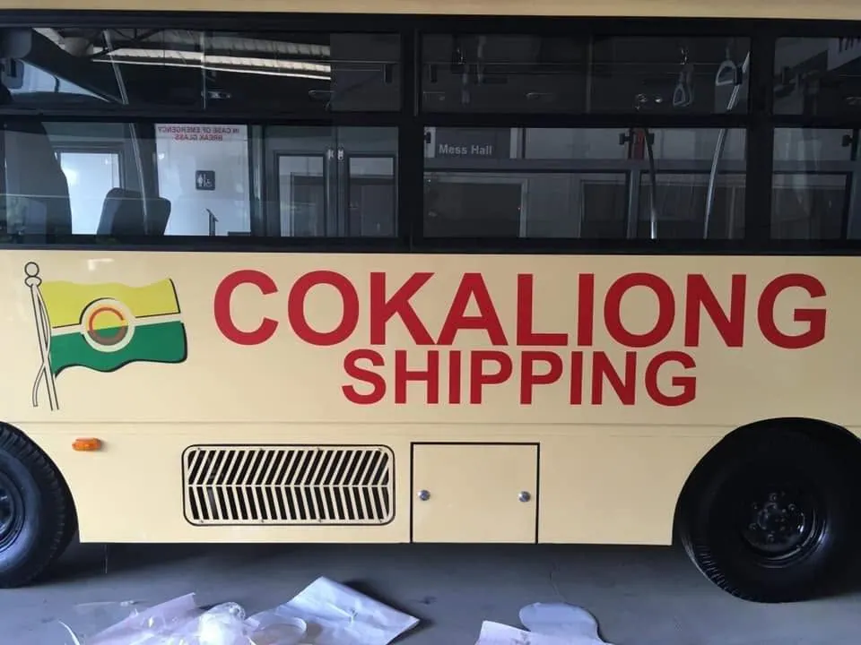 Cokaliong Shipping Lines vehicle wrap, printed and installed by MCAV