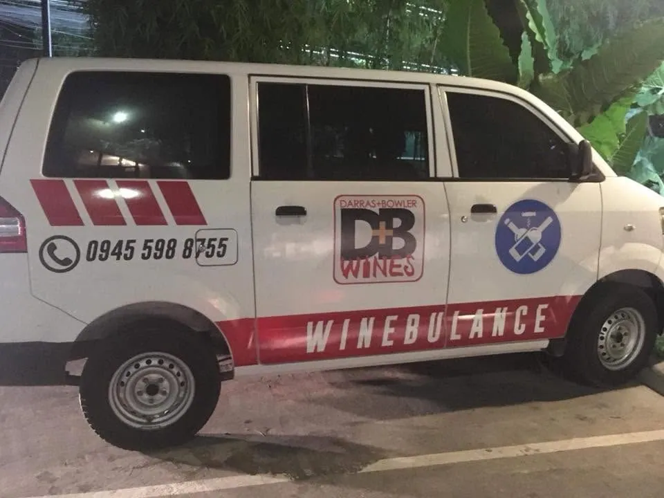 D+B Wines vehicle wrap, printed and installed by MCAV