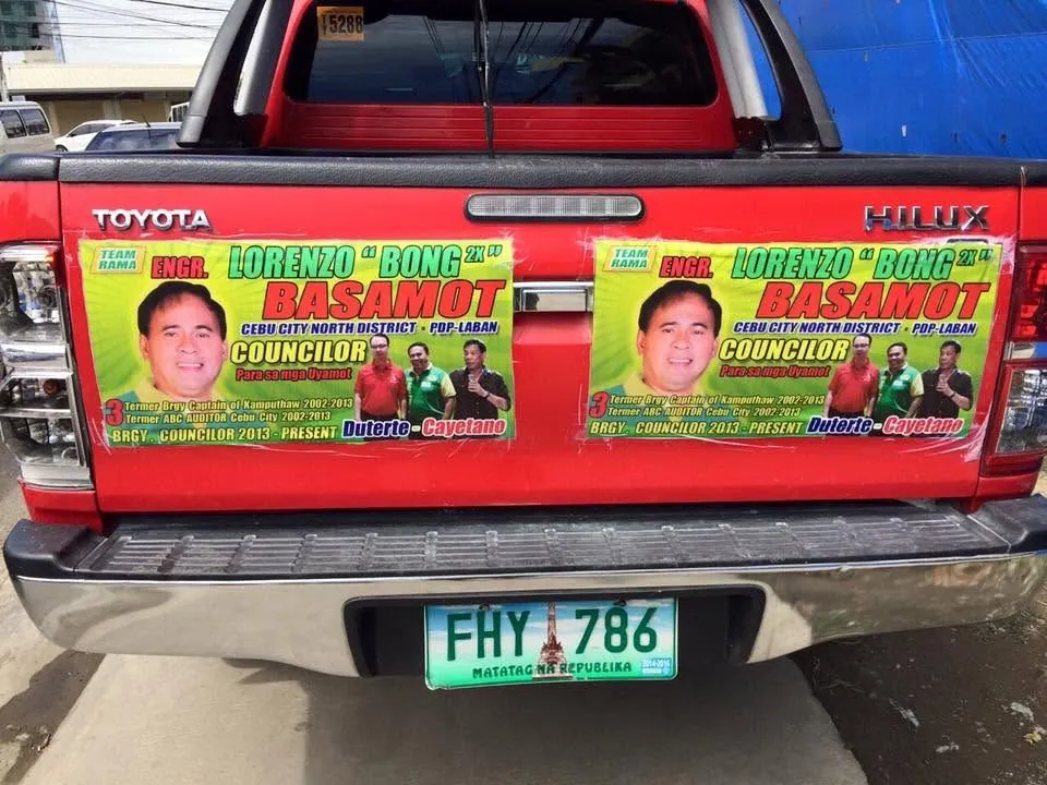 Election campaign vinyl graphics, printed and installed by MCAV