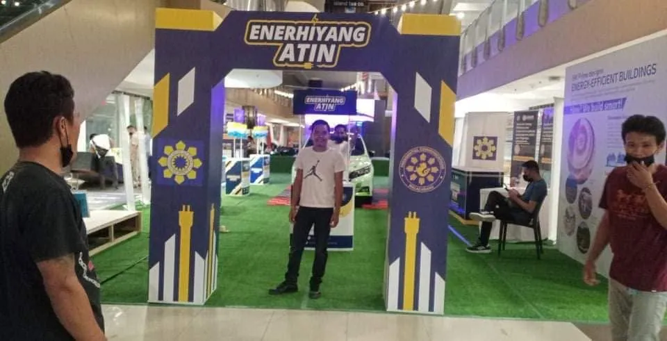 Enerhiyang Atin standee, printed and installed by MCAV
