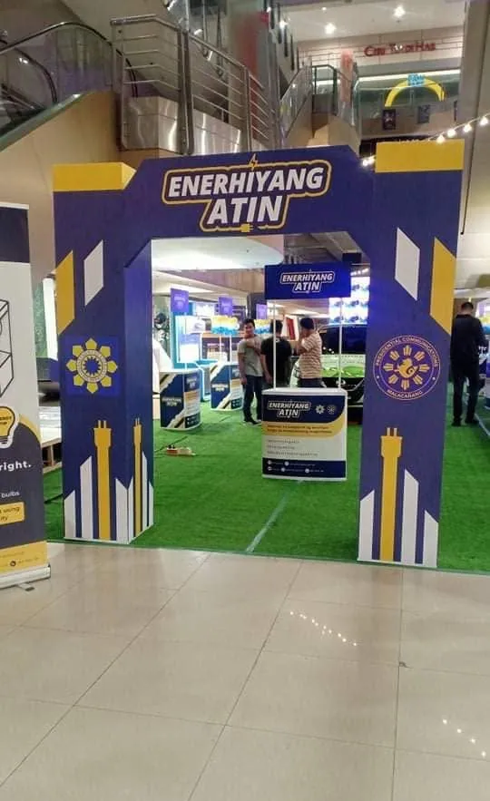 Enerhiyang Atin standee, printed and installed by MCAV