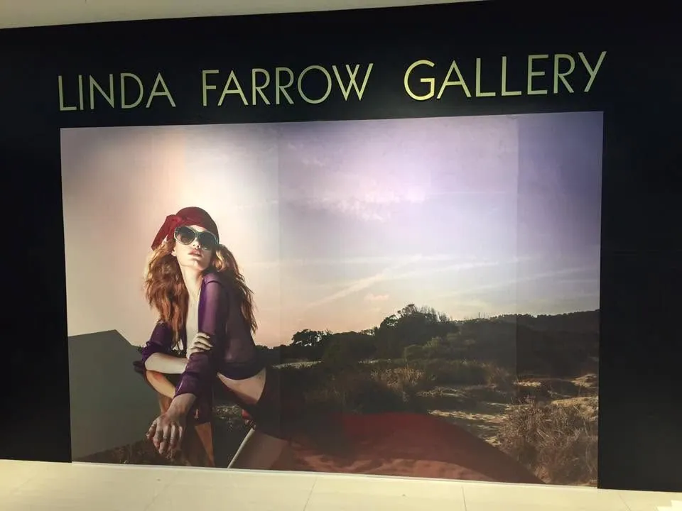 Linda Farrow vinyl graphics, printed and installed by MCAV