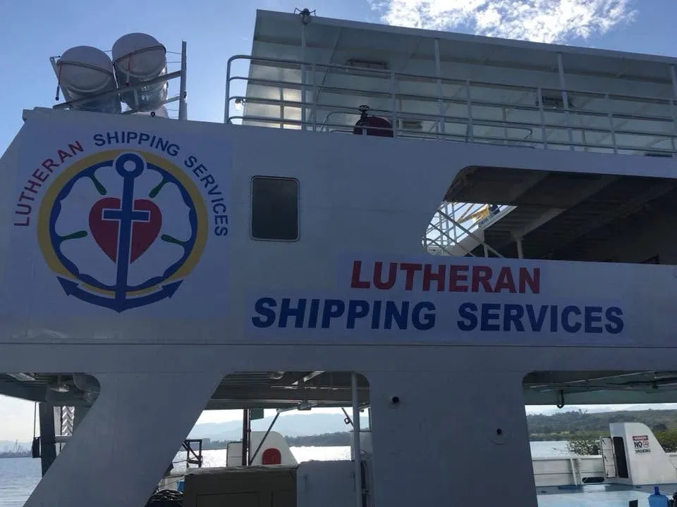 Lutheran Shipping Services vinyl graphics, printed and installed by MCAV