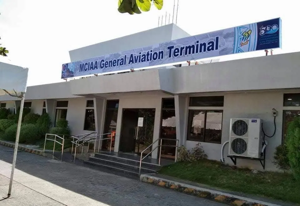 MCIAA Panaflex sign at MCIAA General Aviation Terminal, printed and installed by MCAV
