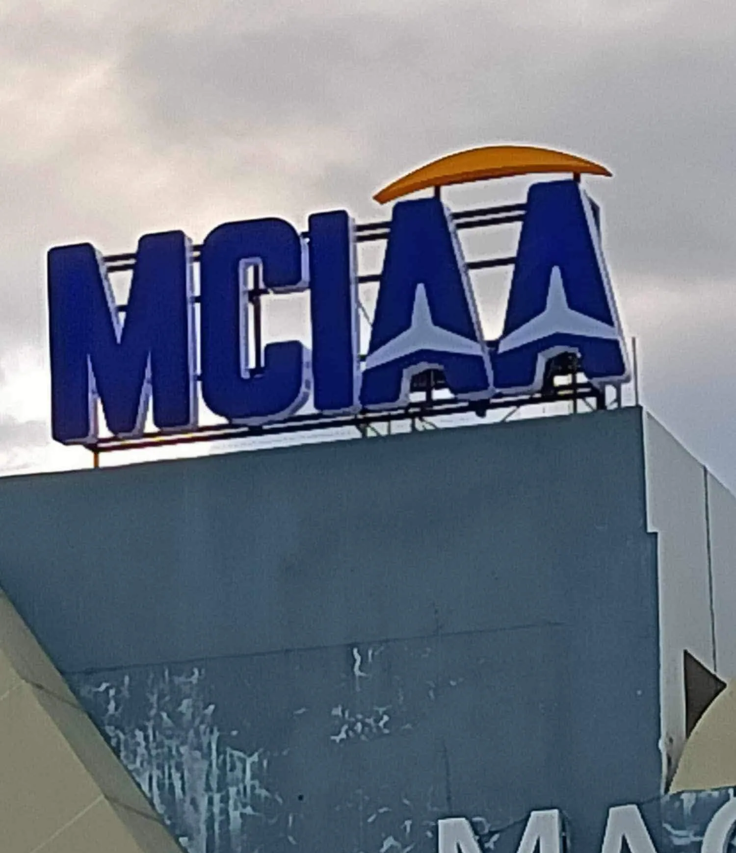 MCIAA acrylic built-up letters at MCIAA building, Lapu-Lapu City, Cebu, printed and installed by MCAV