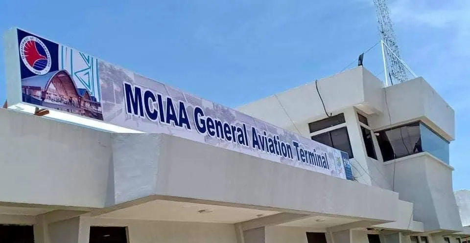 MCIAA Panaflex sign at MCIAA General Aviation Terminal, printed and installed by MCAV