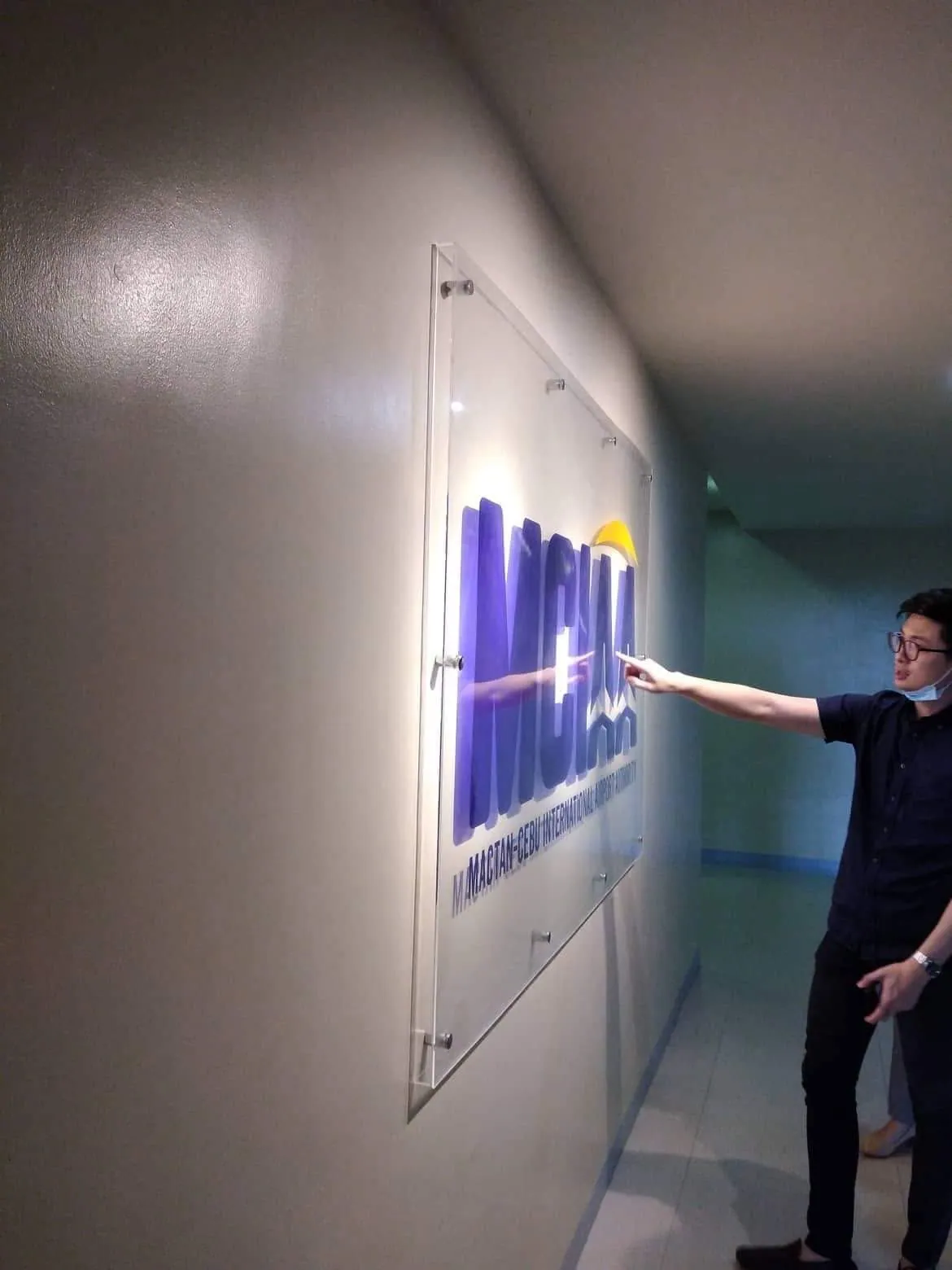 MCIAA acrylic built-up letters, printed and installed by MCAV