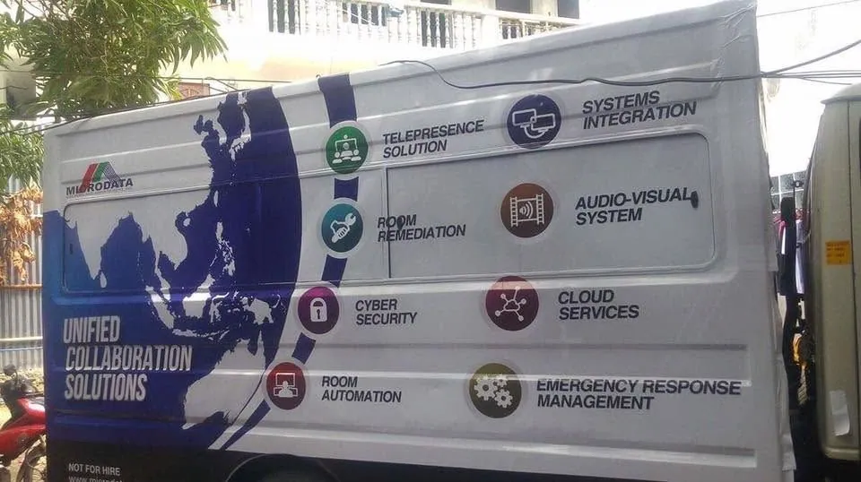 Microdata Systems and Management, Inc. vehicle wrap, printed and installed by MCAV