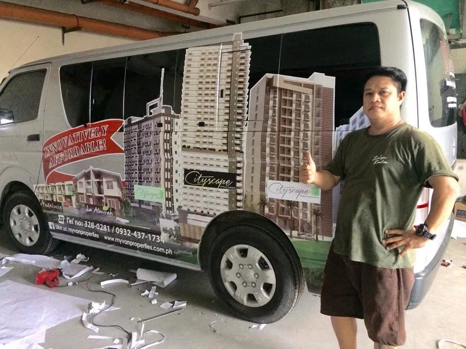 MyVan Properties & Development Inc. vehicle wrap, printed and installed by MCAV