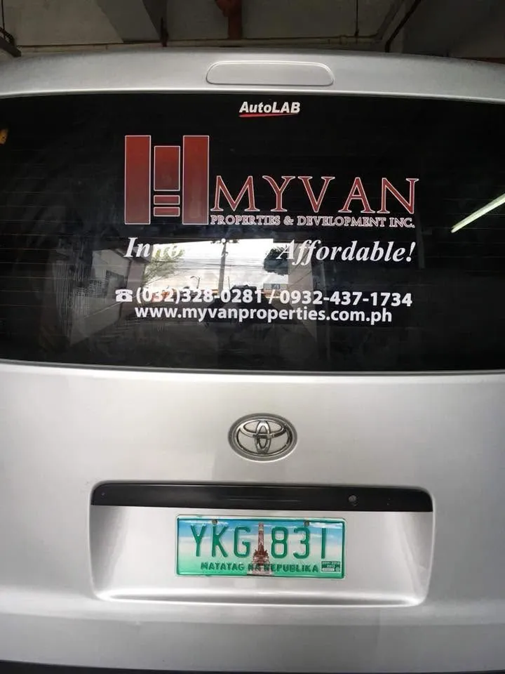 MyVan Properties & Development Inc. vinyl graphics, printed and installed by MCAV