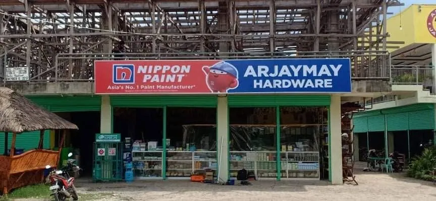 Nippon Paint Panaflex sign, printed and installed by MCAV