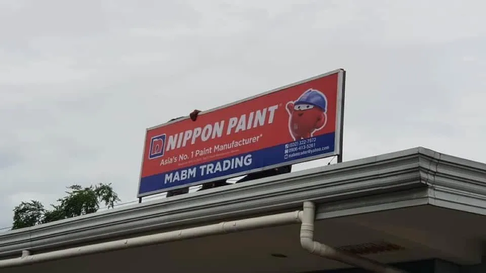 Nippon Paint Panaflex sign, printed and installed by MCAV