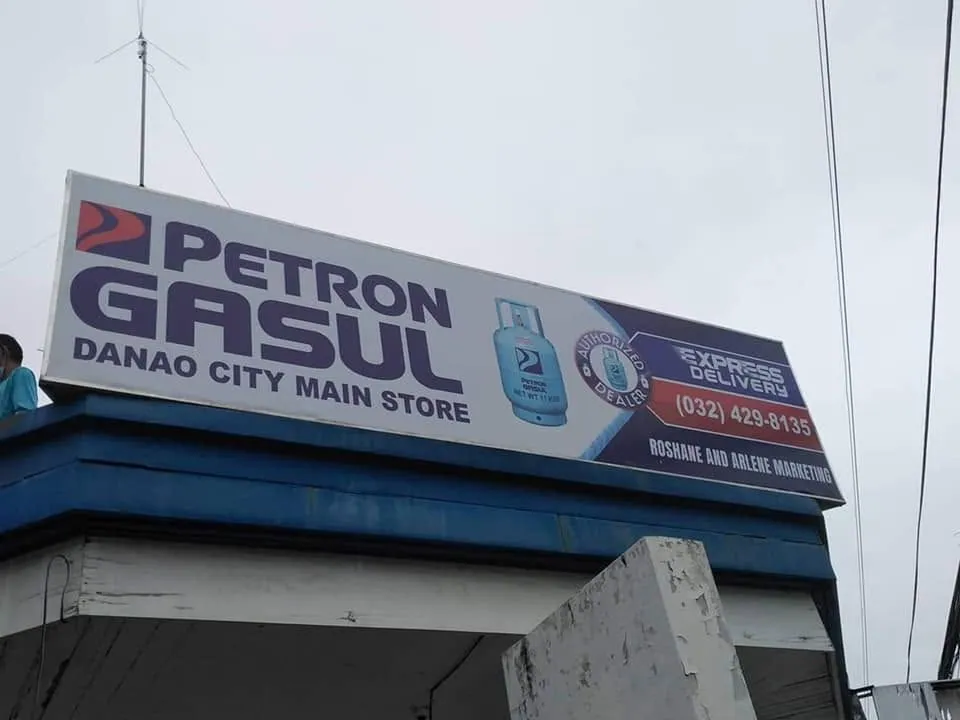 Petron Panaflex sign at Danao City, Cebu, printed and installed by MCAV