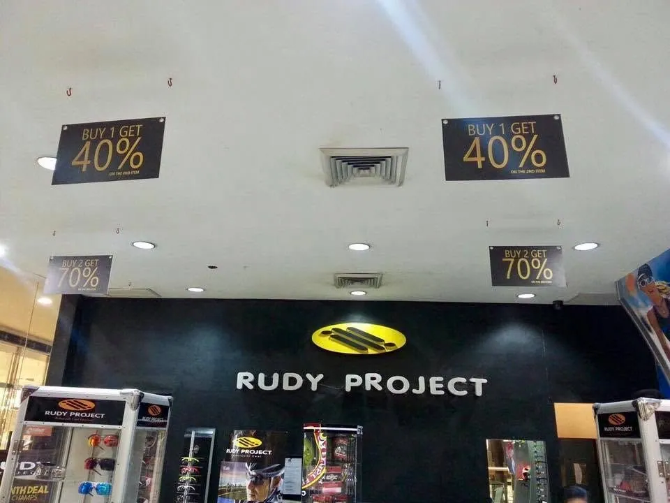Rudy Project sign, printed and installed by MCAV