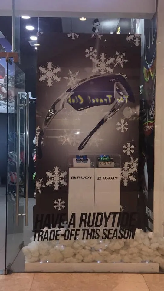 Rudy Project tarpaulin, printed and installed by MCAV