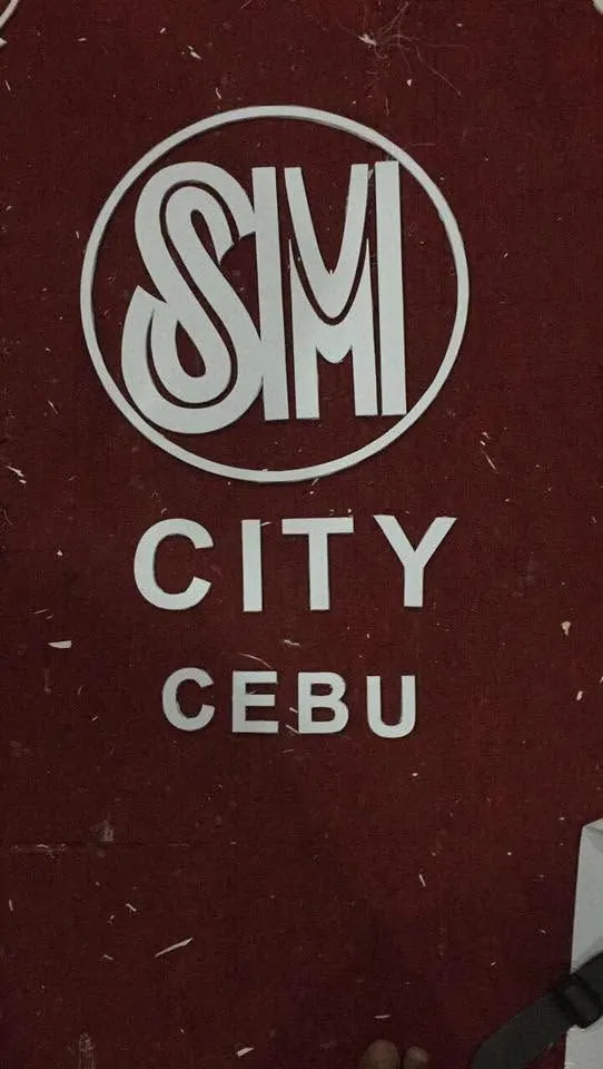 SM Supermalls sign, fresh off MCAV's printer