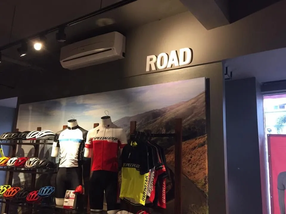 Specialized acrylic built-up letters, printed and installed by MCAV