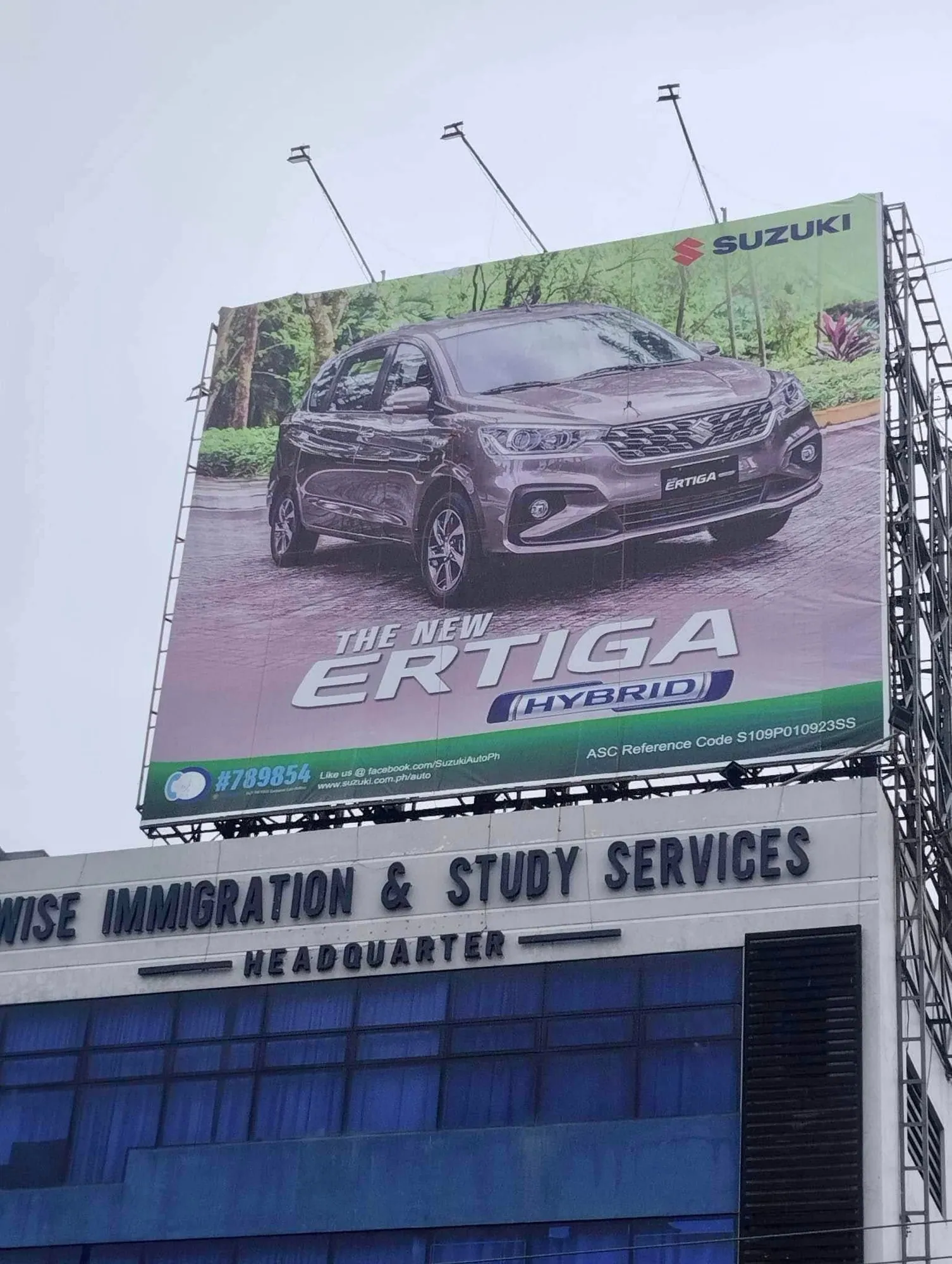 Suzuki billboard, printed and installed by MCAV