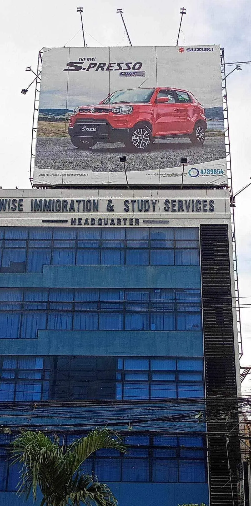 Suzuki billboard, printed and installed by MCAV