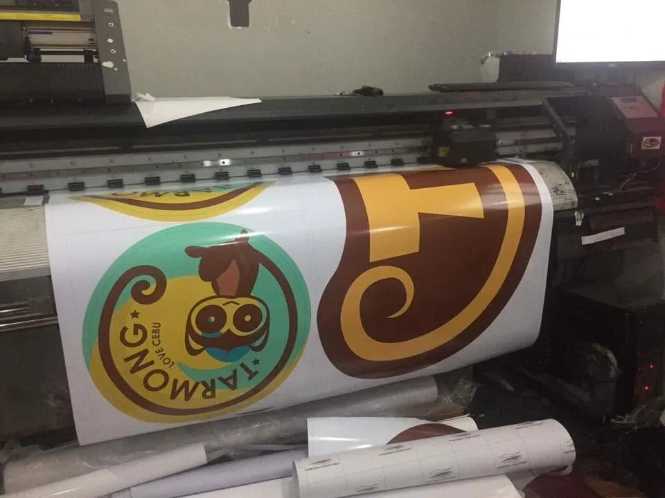 Tarmong die-cut stickers, fresh off MCAV's printer