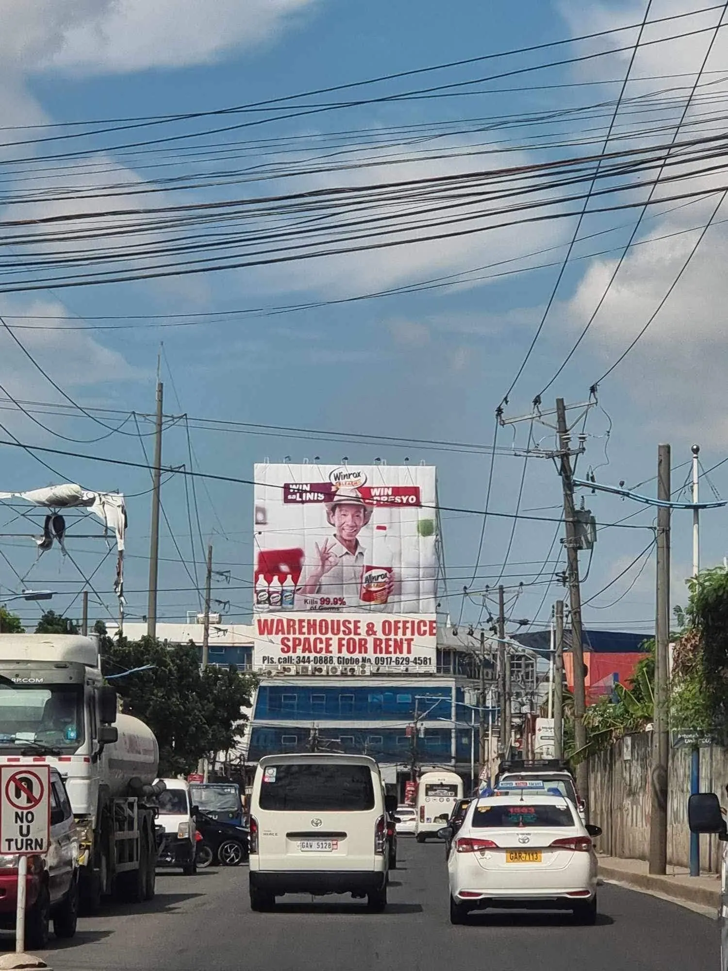 Winrox billboard, printed and installed by MCAV